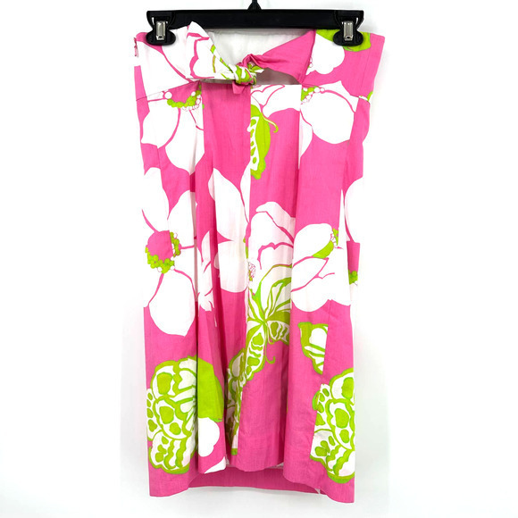 NWT‎ Lilly Pulitzer size 0 Franco Dress Cotton Popli Hotty Pink Shes a Piston - Picture 3 of 8